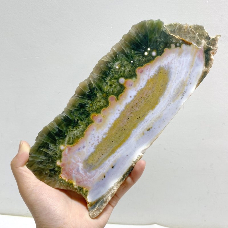 4 Pieces Large 8th Vein Ocean Jasper Slabs -Wholesale Crystals