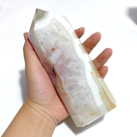 4 Pieces Large Agate Tower Points - Wholesale Crystals