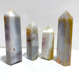 4 Pieces Large Agate Tower Points - Wholesale Crystals