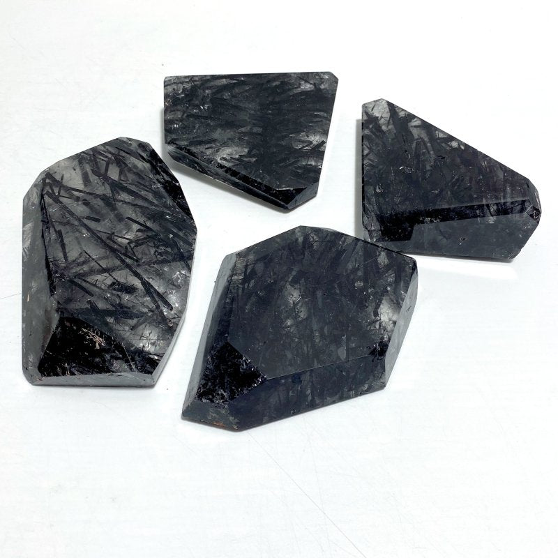 4 Pieces Large Black Tourmaline Free Form - Wholesale Crystals