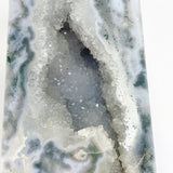 4 Pieces Large Geode Druzy Moss Agate Four - Sided Points - Wholesale Crystals