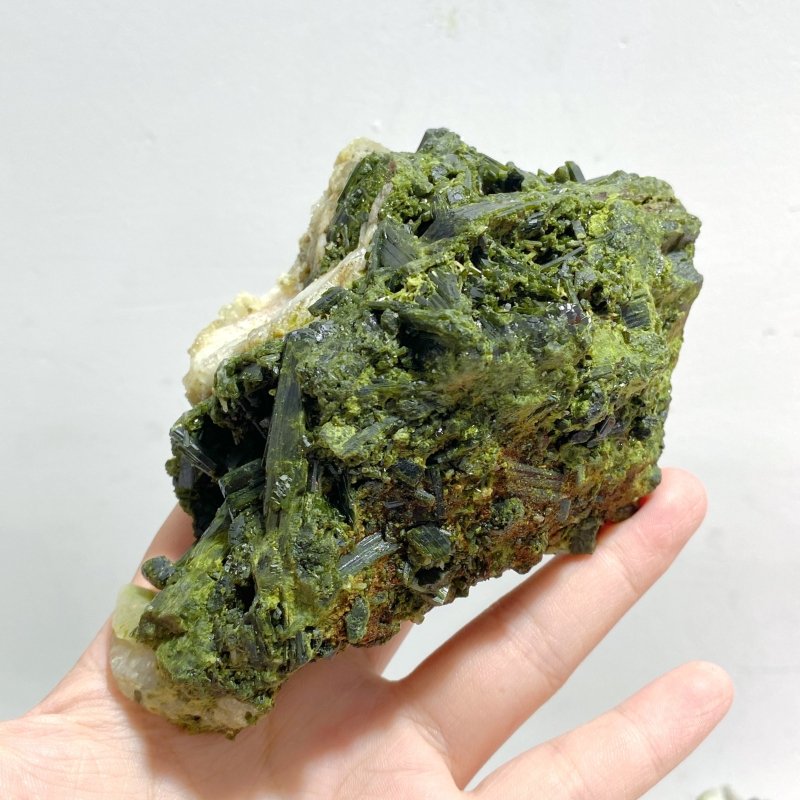 4 Pieces Large Raw Epidote Stone Specimen -Wholesale Crystals