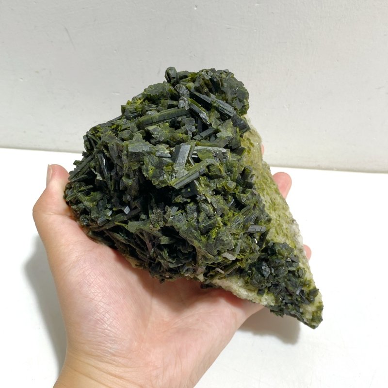 4 Pieces Large Raw Epidote Stone Specimen -Wholesale Crystals