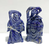 4 Pieces Large Sodalite Grim Reaper Sickle Carving - Wholesale Crystals