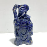 4 Pieces Large Sodalite Grim Reaper Sickle Carving - Wholesale Crystals