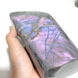 4 Pieces Purple Labradorite High Quality Polished Large Free Form - Wholesale Crystals