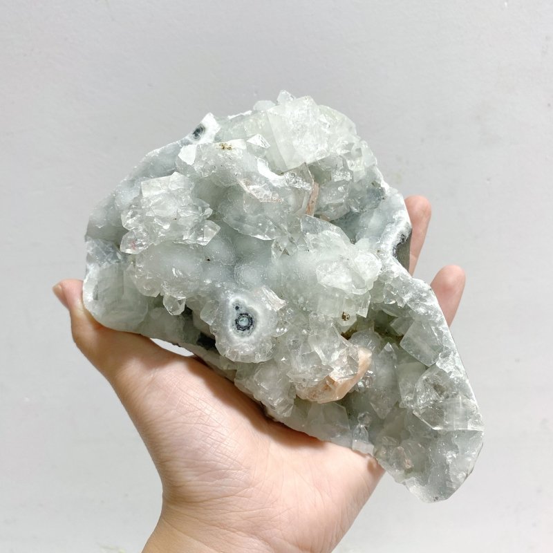 4 Pieces Raw Apophyllite Mineral Specimen -Wholesale Crystals