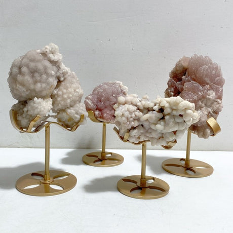 4 Pieces Raw Stilbite Specimen With Stand #5 -Wholesale Crystals