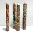 4 Pieces Tall China Agate Tower Point - Wholesale Crystals