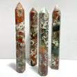 4 Pieces Tall China Agate Tower Point - Wholesale Crystals