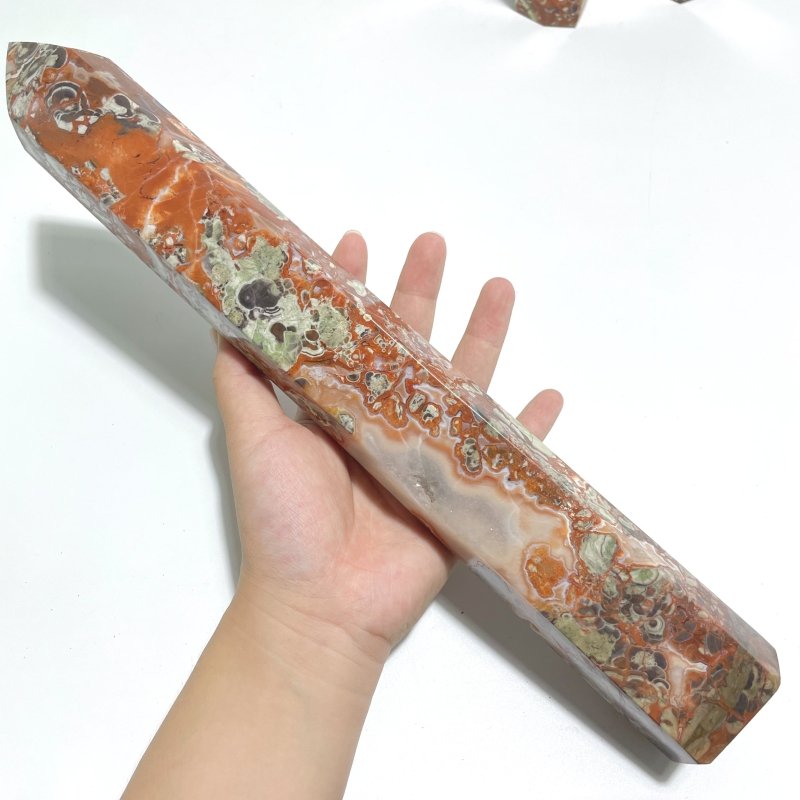 4 Pieces Tall China Agate Tower Point - Wholesale Crystals