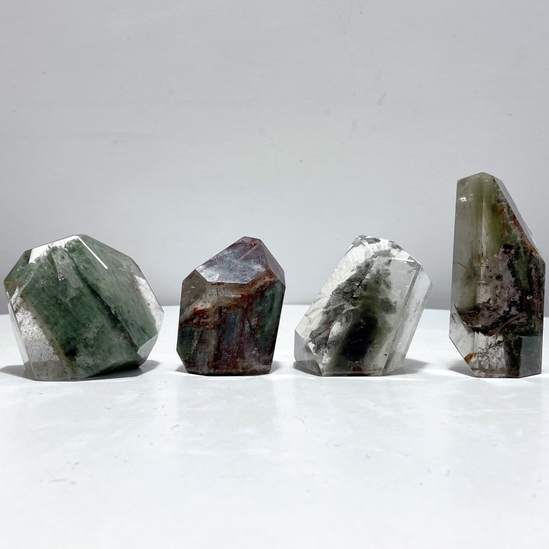 4 Pieces Unique Garden Quartz Free Form - Wholesale Crystals