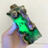 4 Pieces Volcano Agate Goddess Carving (UV - Reactive) - Wholesale Crystals