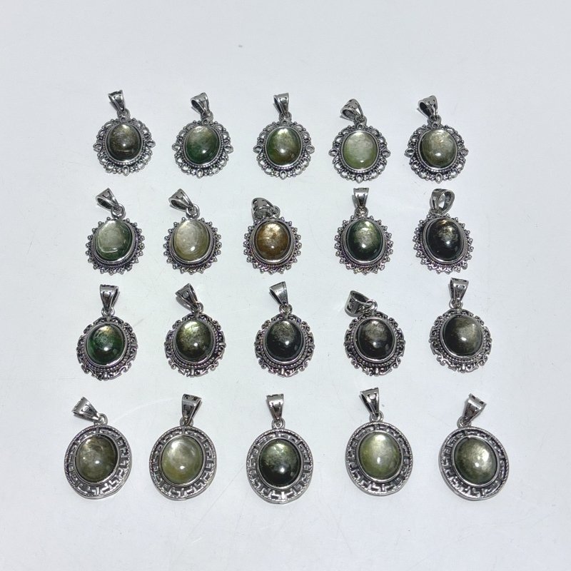 4 Types Green Mica Crystal Pendant Wholesale - Wholesale Crystals