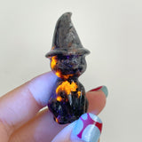 4 Types Halloween Ghost Cat Carving Wholesale Moss Agate Labradorite Yooperlite Yellow Calcite - Wholesale Crystals