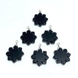 4 Types Snowflake Shape Pendants Wholesale Rose Quartz Obsidian Chevron Amethyst - Wholesale Crystals
