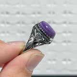40 Pieces Charoite Different Styles Ring 6 - Wholesale Crystals