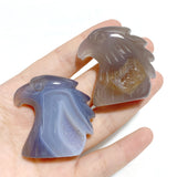 27 Pieces Geode Druzy Agate Eagle Carving