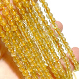 42 Pieces High Quality 4mm Golden Rutile Quartz Bracelets - Wholesale Crystals
