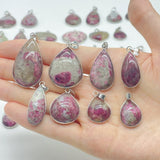 43 Pieces Red Tourmaline Different Shape Pendant - Wholesale Crystals