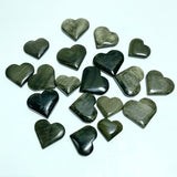 4.5 - 7.5cm Gold Sheen Obsidian Heart Wholesale - Wholesale Crystals