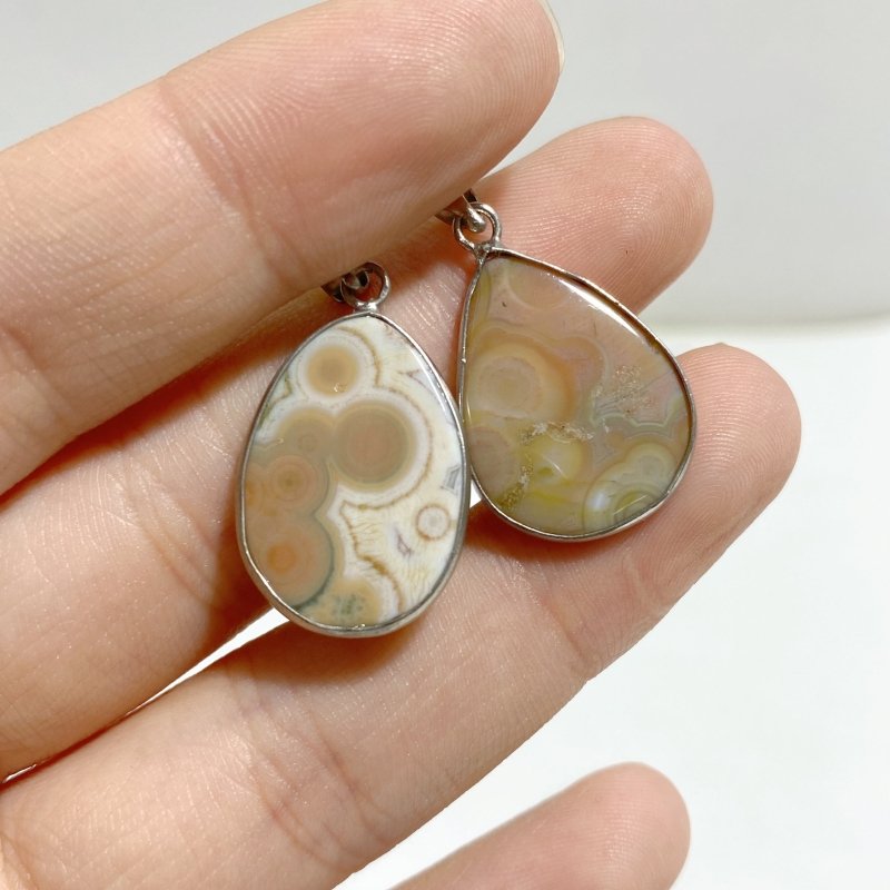 45 Pieces Beautiful 8th Vein Ocean Japser Pendant -Wholesale Crystals
