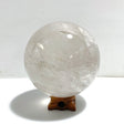 4.7in Large Clear Quartz Sphere With Rainbow - Wholesale Crystals
