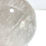 4.7in Large Clear Quartz Sphere With Rainbow - Wholesale Crystals