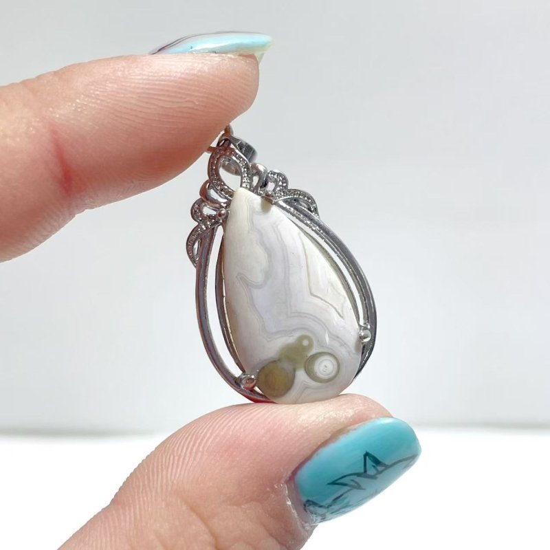 48 Pieces Vein Ocean Japser Pendant - Wholesale Crystals