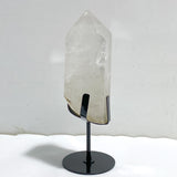 Large Clear Quartz Point Raw Bottom With Stand