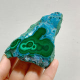 10 Pieces High Quality Beautiful Chrysocolla Mixed Malachite Slab Specimen #1