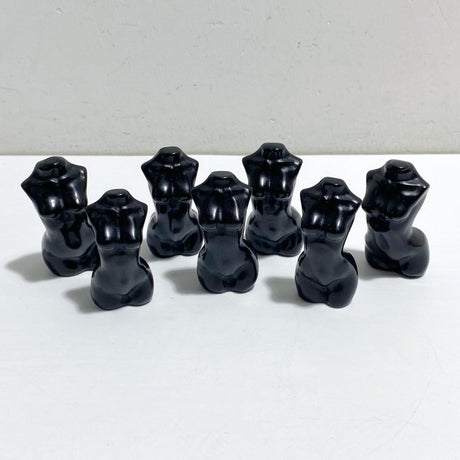4CM Black Obsidian Goddess Carving Wholesale -Wholesale Crystals