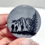 4cm Black Obsidian Hiking Bundle Engraved Round Slices Wholesale - Wholesale Crystals