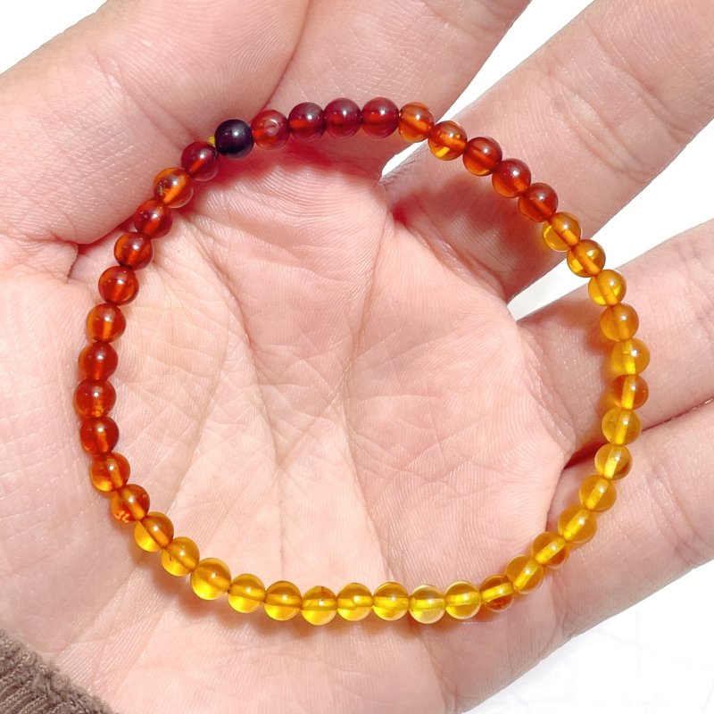 4mm Mini Beads Amber Bracelets Wholesale - Wholesale Crystals