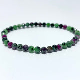 4MM Multi - Faceted Crystal Flash Bead Bracelets Wholesale Malachite Ruby Zoisite Blue Lace Agate - Wholesale Crystals