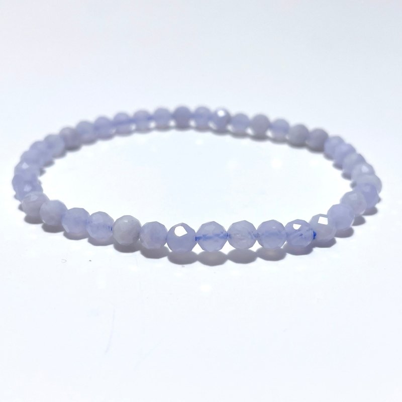 4MM Multi - Faceted Crystal Flash Bead Bracelets Wholesale Malachite Ruby Zoisite Blue Lace Agate - Wholesale Crystals