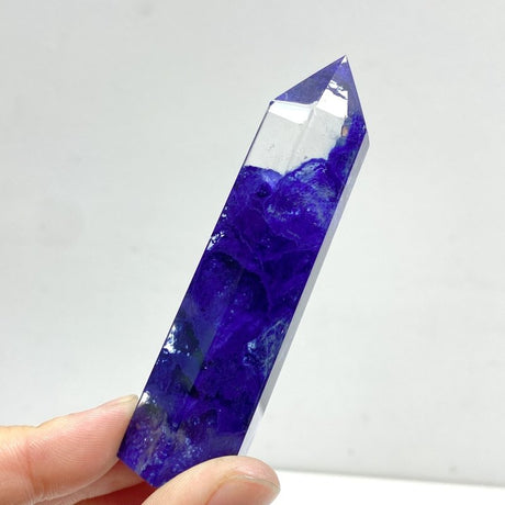 5 - 9CM Deep Blue Smelting Stone Quartz Tower Wholesale - Wholesale Crystals