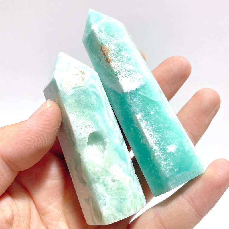 5 - 9CM Hemimorphite Tower Point Wholesale - Wholesale Crystals