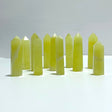 5 - 9CM Yellow Calcite Tower Point Wholesale - Wholesale Crystals