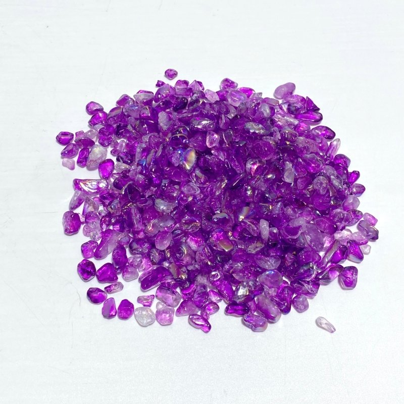 5 Colors Aura Clear Quartz Gravel Chips Wholesale - Wholesale Crystals