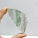 5 Pairs Rainbow Fluorite Symmetry Small Butterfly Wing With Stand - Wholesale Crystals