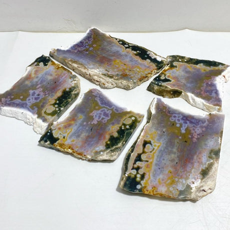 5 Pieces 8th Vein Ocean Jasper Slab -Wholesale Crystals