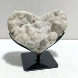 5 Pieces Aura Quartz Cluster Heart With Stand 5 - Wholesale Crystals