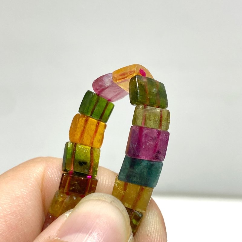 5 Pieces Beautiful Colorful Tourmaline Bracelets - Wholesale Crystals