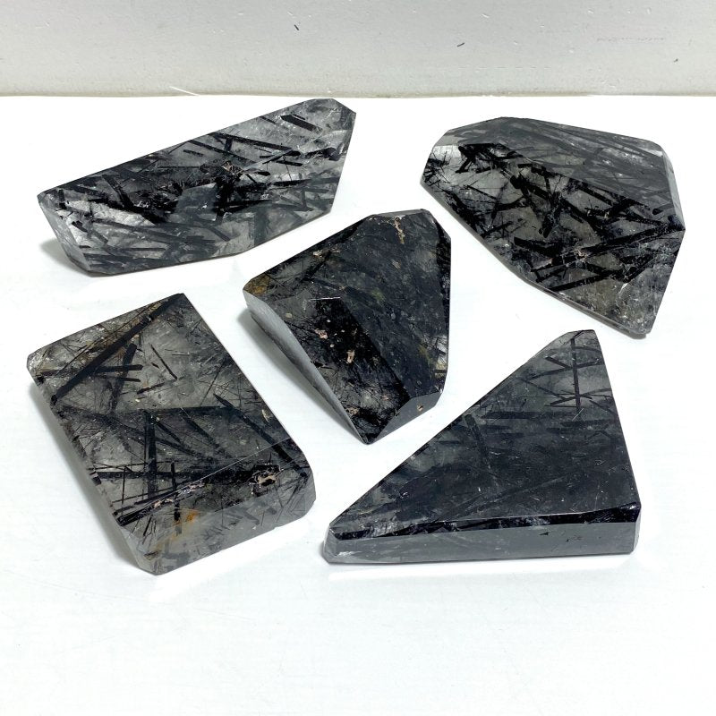 5 Pieces Black Tourmaline Free Form - Wholesale Crystals