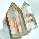 5 Pieces Fat Light Smoky Quartz Tower Point - Wholesale Crystals