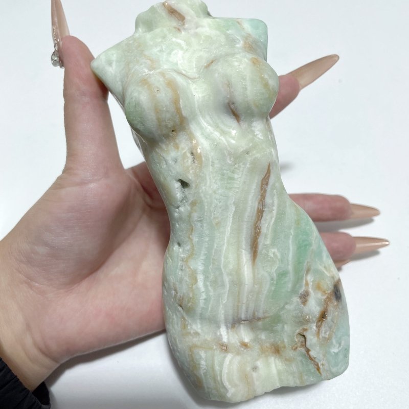 5 Pieces Green Calcite Goddess Carving - Wholesale Crystals