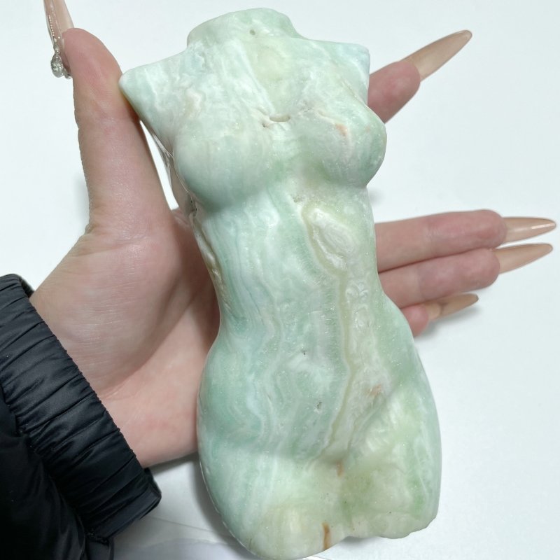 5 Pieces Green Calcite Goddess Carving - Wholesale Crystals