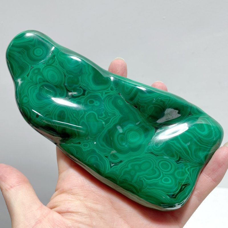 5 Pieces High Quality Polished Malachite Free Form - Wholesale Crystals