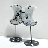 5 Pieces India Moonstone Moon Carving With Stand -Wholesale Crystals